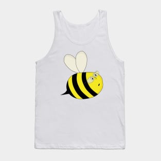 A Cute Chubby Bee Wearing Glasses Tank Top